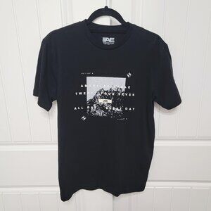 American Eagle AE 24/7 Mens Size Small Graphic T-Shirt Black EUC